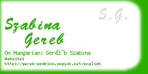 szabina gereb business card